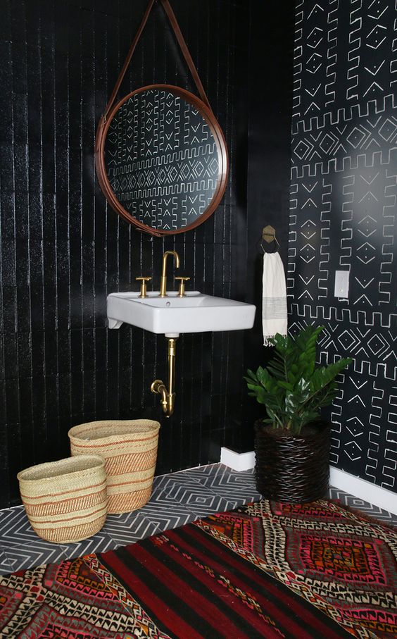 African bathroom